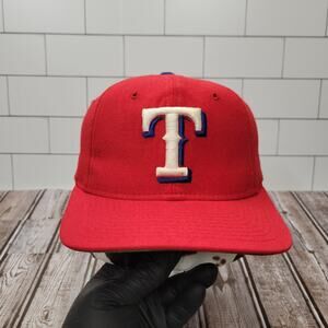 American Needle Texas Rangers Vintage Plain Logo Wool Adjustable Snapback Hat